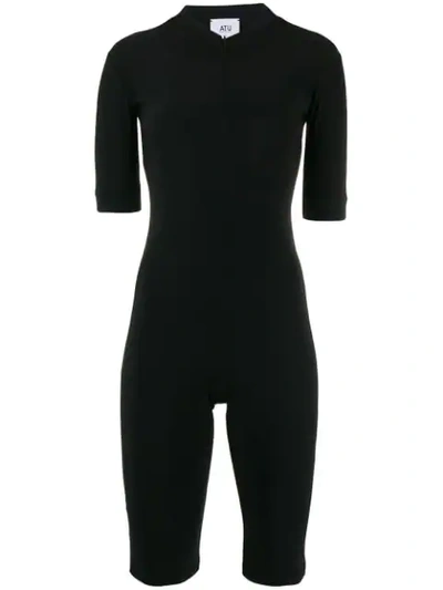 Shop Atu Body Couture Fitted Playsuit In Black