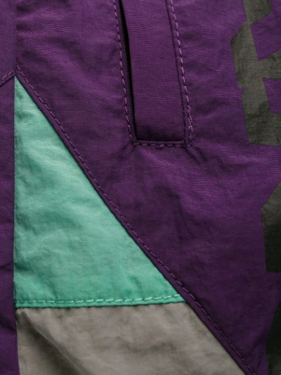 Shop Alexander Wang T Logo Print Track Shorts In Purple