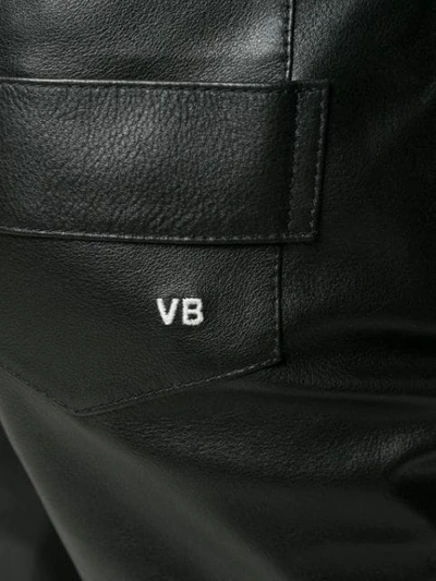 Shop Victoria Beckham Straight Leg Trousers In Black