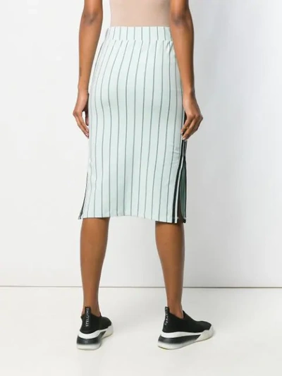 Shop Adidas Originals Adidas Striped Track Skirt - Green