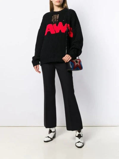 Shop Msgm Classic Tailored Trousers In 99 Black