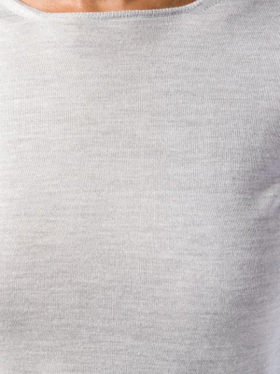 Shop Cruciani Long Sleeved Sweater - Grey