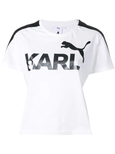 Shop Puma Karl Lagerfeld X  T-shirt - Weiss In White