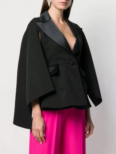 Shop Dice Kayek Tailored Slit Sleeve Blazer - Black