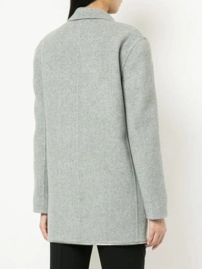 Shop Alexander Wang Single-breasted Coat In Grey