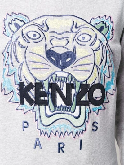 KENZO TIGER SWEATSHIRT - 灰色