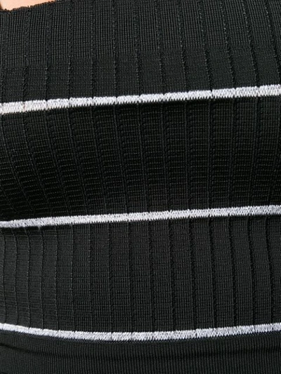 Shop Balmain Cropped Knit Top - Black