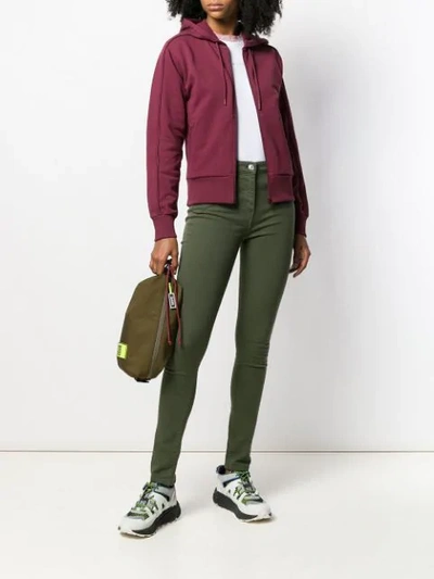 Shop Kenzo High Waisted Skinny Jeans In Green