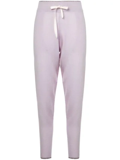Shop Morgan Lane Hailey Cashmere Drawstring Trousers In Pink