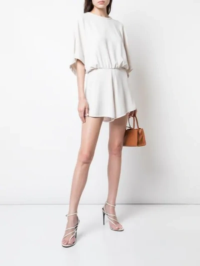 Shop Iro Frill Playsuit - White