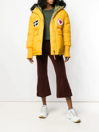 Shop Acne Studios X Fjällräven Reversible Down Jacket In Yellow