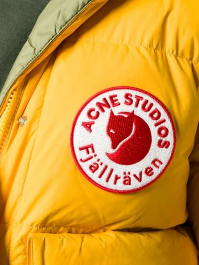 Shop Acne Studios X Fjällräven Reversible Down Jacket In Yellow