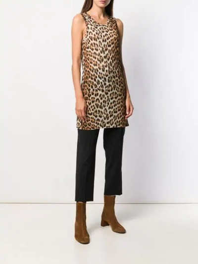 Shop N°21 Leopard Print Vest In Brown