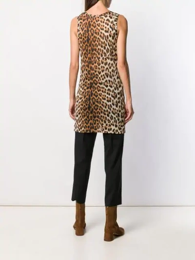 Shop N°21 Leopard Print Vest In Brown