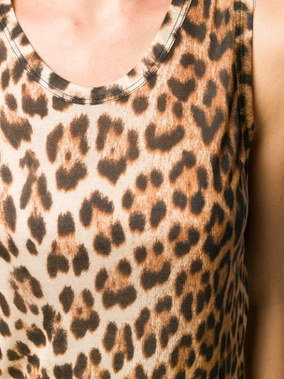 Shop N°21 Leopard Print Vest In Brown