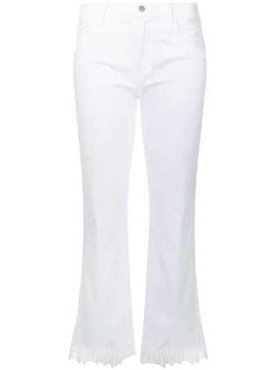 Shop J Brand Selena Cropped Jeans In White