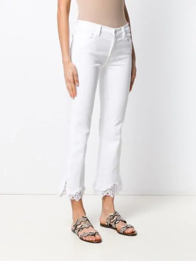 Shop J Brand Selena Cropped Jeans In White