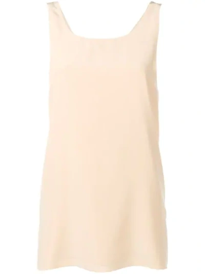 Shop Chloé Round Neck Tank Top In Pink