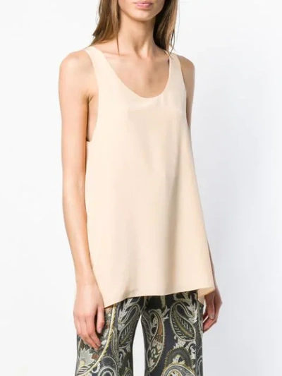 Shop Chloé Round Neck Tank Top In Pink
