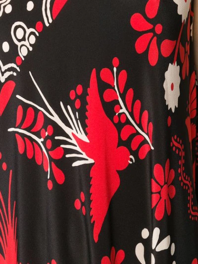 Shop Red Valentino Terrace Print Dress In Black