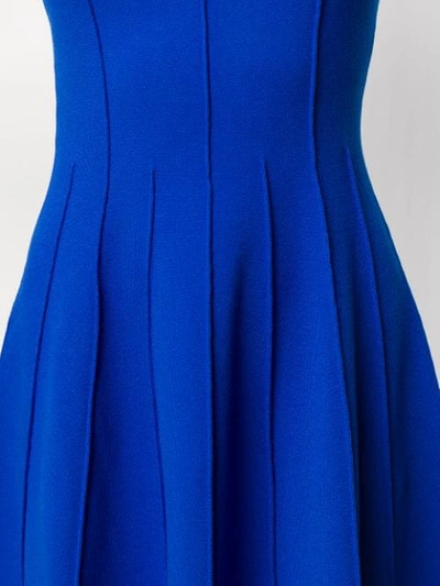 Shop Dsquared2 Back Strap Detail Flare Dress In Blue