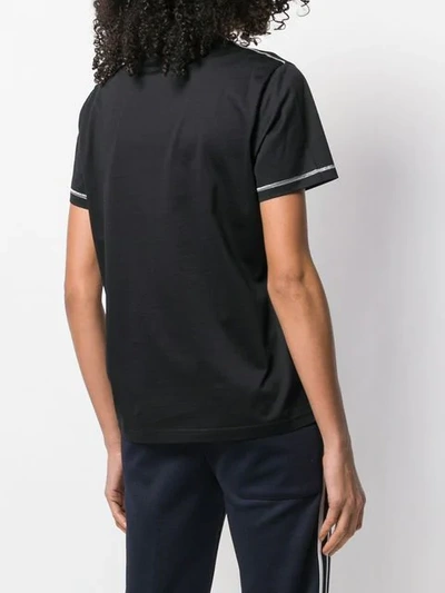 Shop Moncler Round Neck T-shirt In Black
