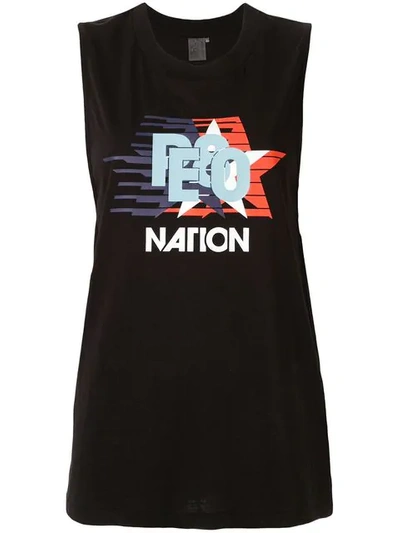 Shop P.e Nation Aerial Tank Top In Black