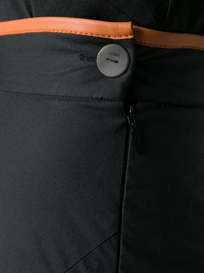 Shop Loewe Draped Skirt In Black