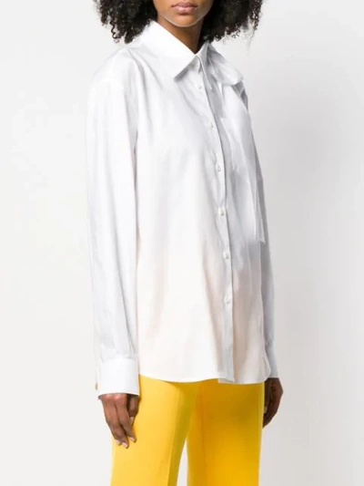 Shop Prada Cutout Blouse In White