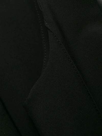 Shop Elisabetta Franchi Belted Fitted Midi Dress In Black