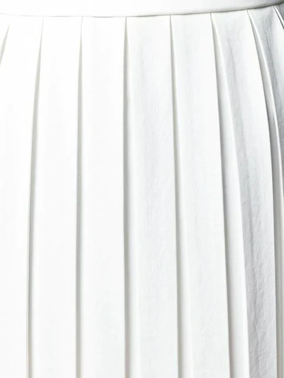 Shop Plan C Pleated Straight Skirt In White