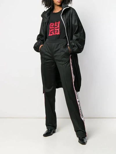 GIVENCHY MID-LENGTH BELTED RAINCOAT - 黑色