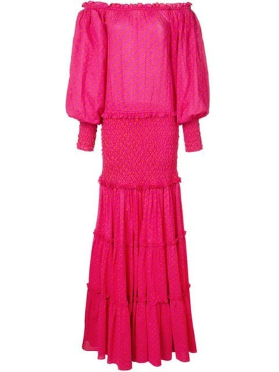 Shop Alexis Thalssa Dress In Fuchsia Dot