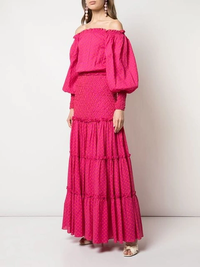Shop Alexis Thalssa Dress In Fuchsia Dot