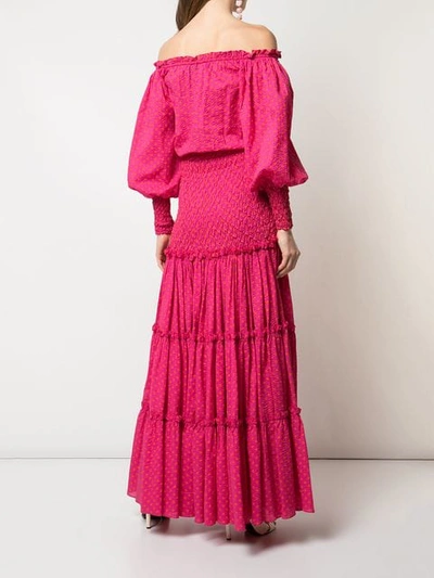 Shop Alexis Thalssa Dress In Fuchsia Dot