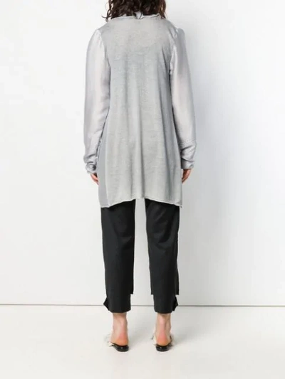 Avant Toi Button-less Cardigan In Blue