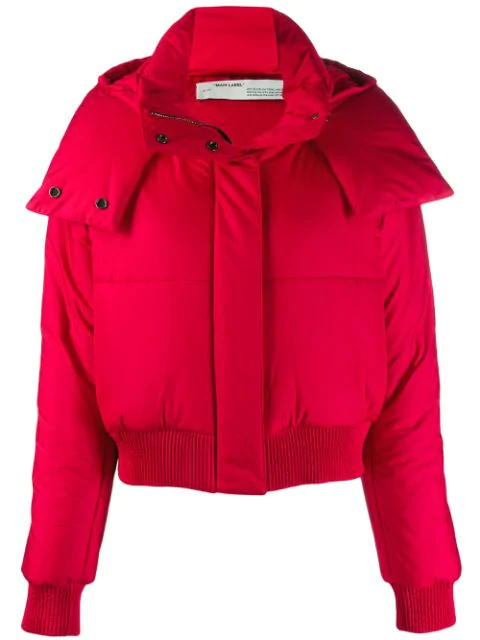 white short puffer jacket