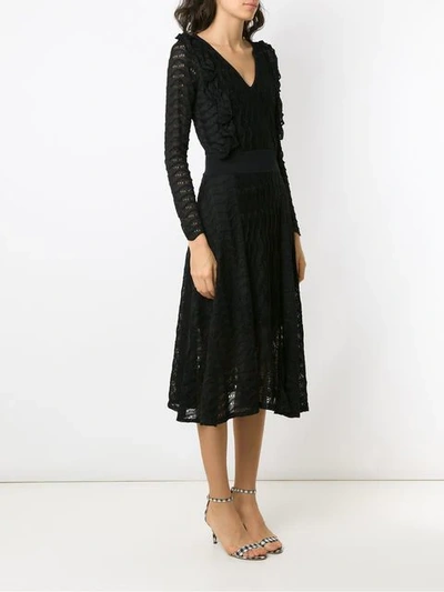 Shop Cecilia Prado Frill Trim Gertrudes Dress In Black