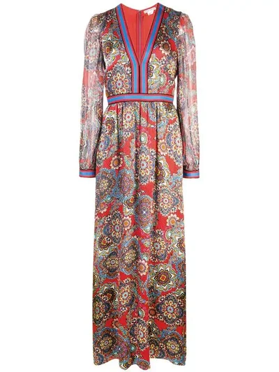 Shop Alice And Olivia Jaida Maxi Dress In Multicolour