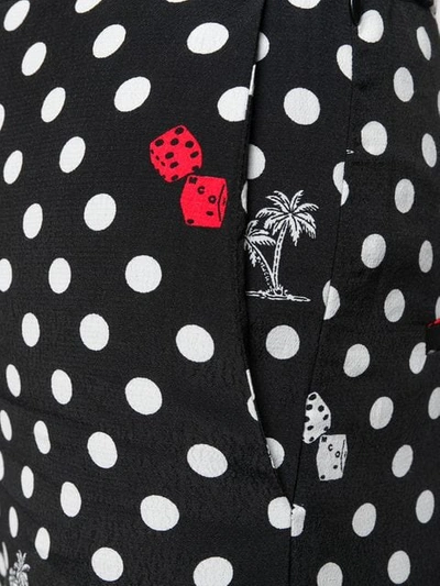 Shop Mcq By Alexander Mcqueen Polka Dot Trousers In Black