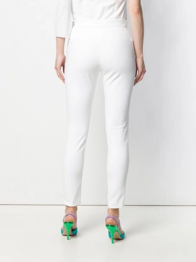 Shop Genny Colour Block Trousers - White