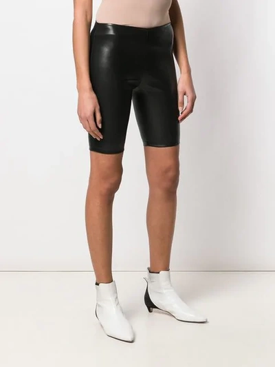 Shop Manokhi Fitted Biker Shorts In Black