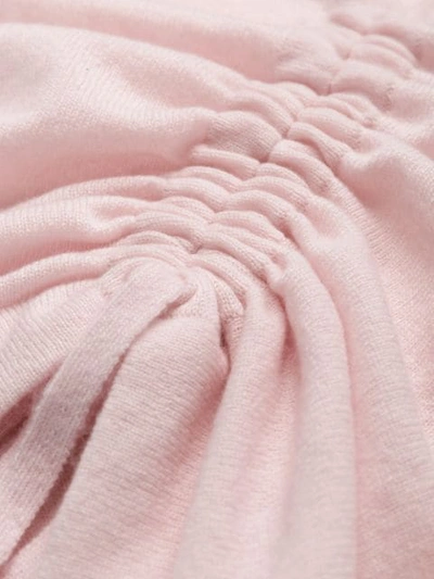 Shop Autumn Cashmere Ruched Style Sweater In Pink