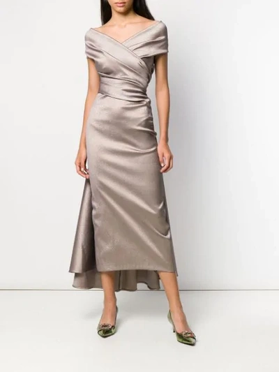 Shop Talbot Runhof Tolsar Dress In Gold