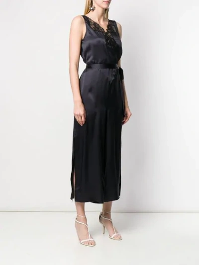 Shop Stella Mccartney Tie Waist Jumpsuit In Blue