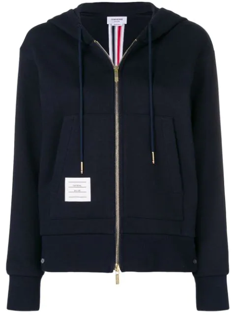 thom browne zip up hoodie