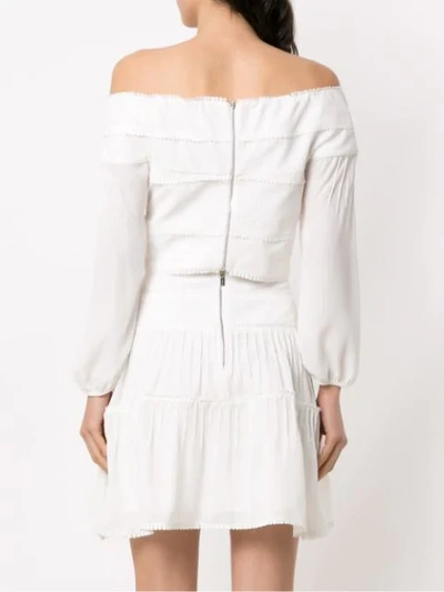 Olympiah Panelled Cropped Top In White