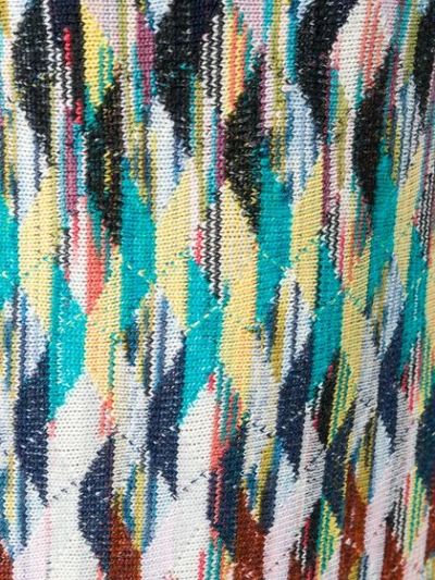Shop Missoni Striped Knitted Turtleneck Dress - Neutrals