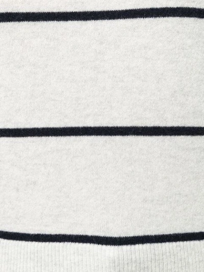 VINCE 条纹针织毛衣 - 灰色