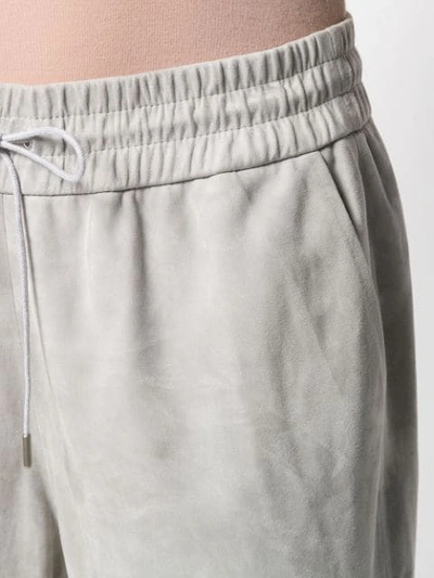 Shop Fabiana Filippi Drawstring Track Trousers In Grey